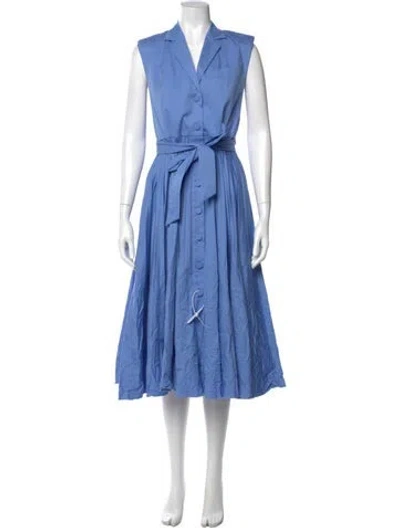 Pre-owned Alexis V-neck Long Dress W/ Tags In Blue