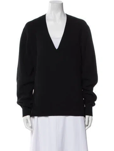 Pre-owned Alexis V-neck Long Sleeve Sweatshirt W/ Tags In Black