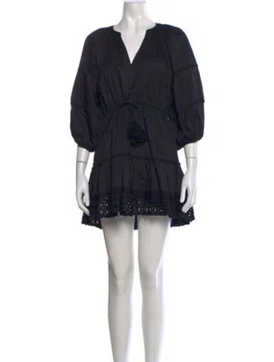 Pre-owned Alexis V-neck Mini Dress In Multi