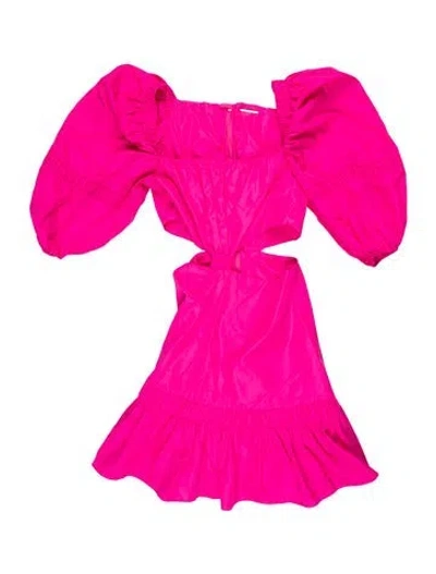 Pre-owned Alexis V-neck Mini Dress In Pink