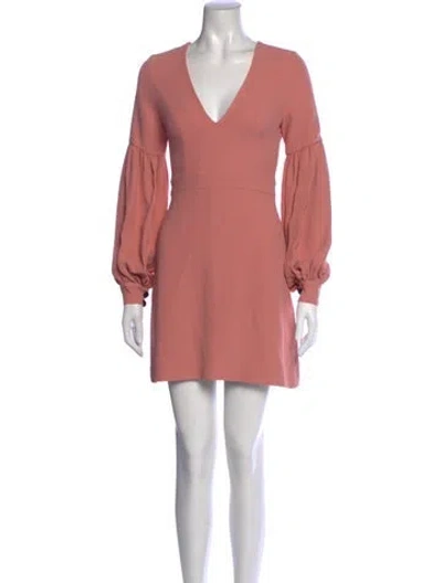 Pre-owned Alexis V-neck Mini Dress In Pink