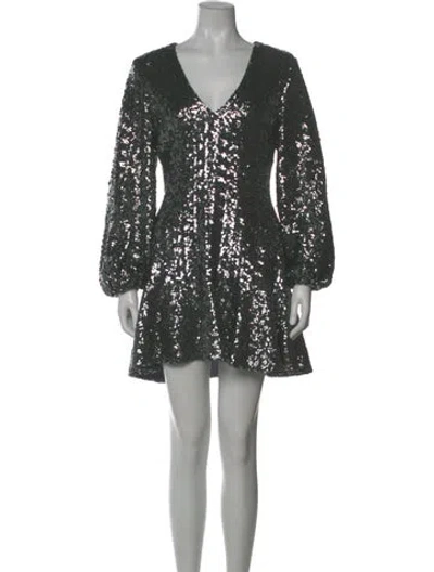 Pre-owned Alexis V-neck Mini Dress W/ Tags
