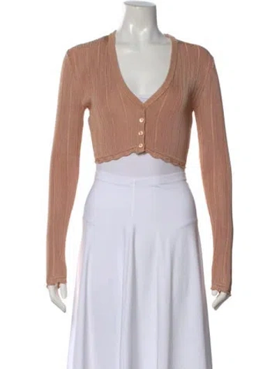 Pre-owned Alexis V-neck Sweater In Pink