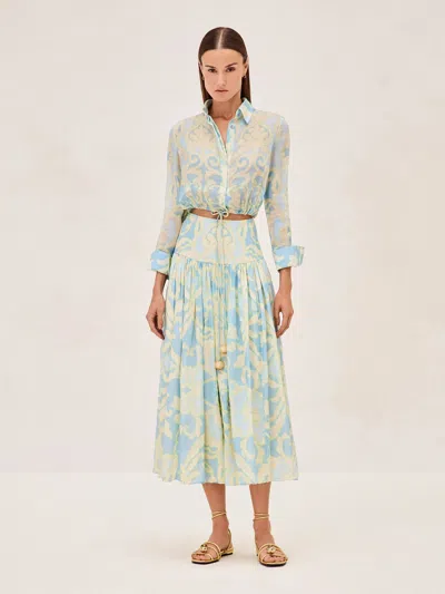 Alexis Wales Top In Blue