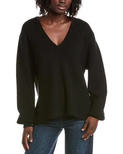 Alexis Wallace Wool & Cashmere-blend Sweater In Black