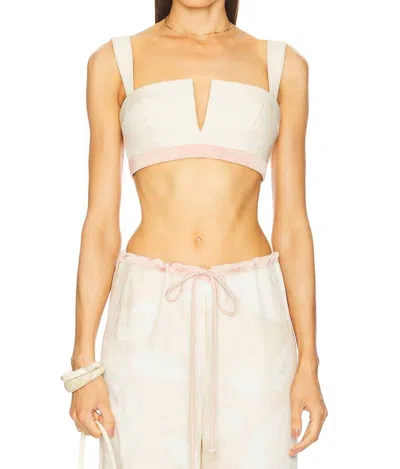 ALEXIS WEST TOP IN PEARL WHITE