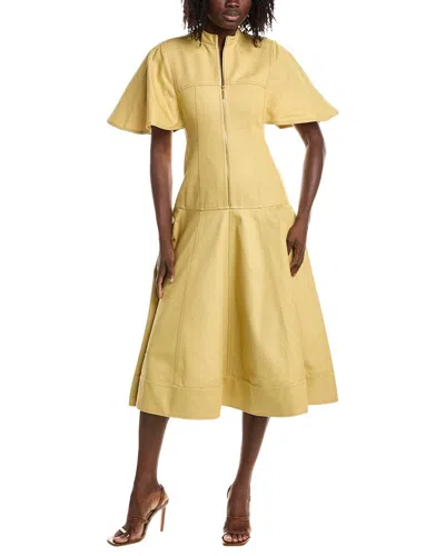Alexis Weston A-line Midi Dress In Yellow