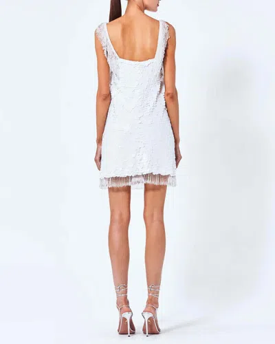 Pre-owned Alexis White Paillette Zenovia Dress, L, M, And Small Sizes Available