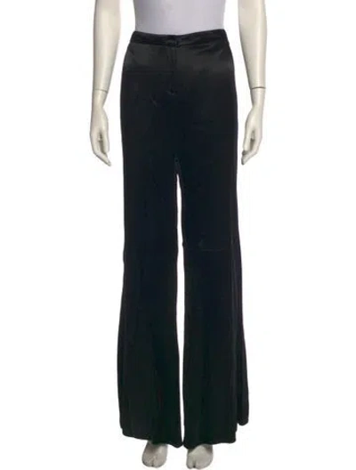 Pre-owned Alexis Wide Leg Pants In Black
