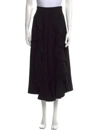 Pre-owned Alexis Wide Leg Pants In Black