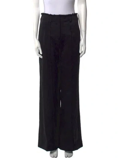 Pre-owned Alexis Wide Leg Pants In Black