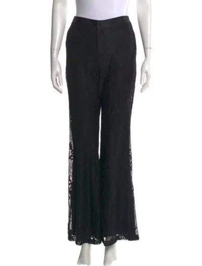 Pre-owned Alexis Wide Leg Pants In Black
