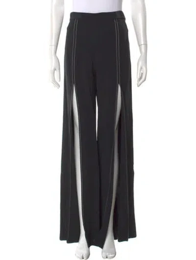 Pre-owned Alexis Wide Leg Pants In Black
