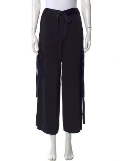 Pre-owned Alexis Wide Leg Pants In Black