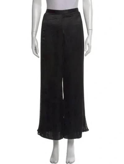 Pre-owned Alexis Wide Leg Pants In Black
