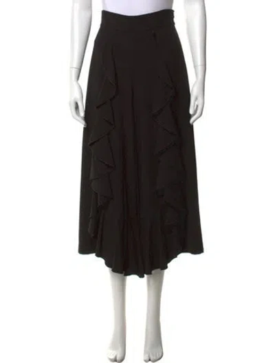 Pre-owned Alexis Wide Leg Pants In Black