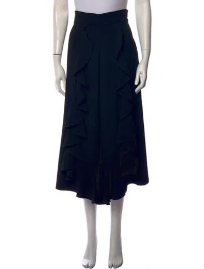 Pre-owned Alexis Wide Leg Pants In Black
