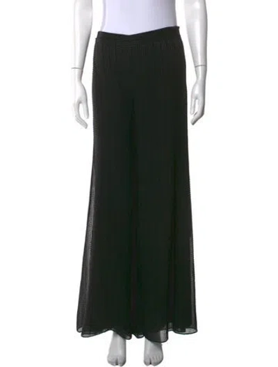 Pre-owned Alexis Wide Leg Pants In Black