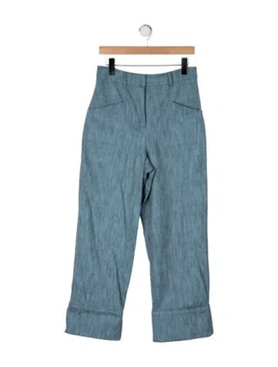 Pre-owned Alexis Wide Leg Pants In Blue