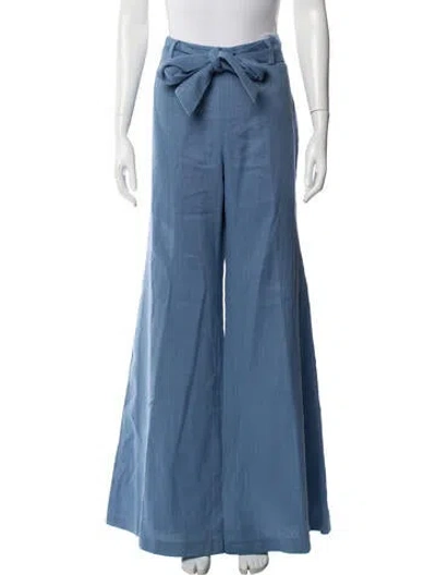 Pre-owned Alexis Wide Leg Pants In Blue