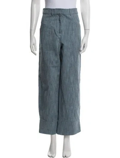 Pre-owned Alexis Wide Leg Pants In Blue