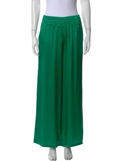 Pre-owned Alexis Wide Leg Pants In Green