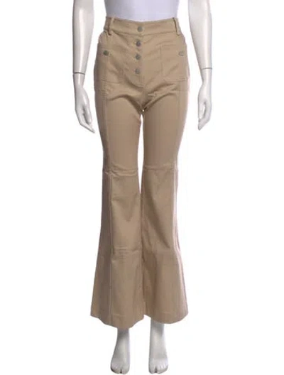 Pre-owned Alexis Wide Leg Pants In Neutrals