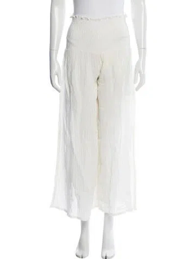 Pre-owned Alexis Wide Leg Pants In Neutrals
