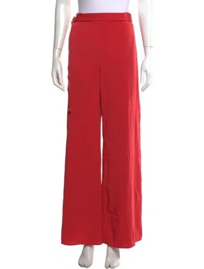 Pre-owned Alexis Wide Leg Pants In Red