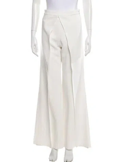 Pre-owned Alexis Wide Leg Pants In White