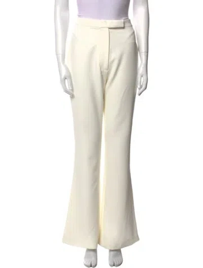 Pre-owned Alexis Wide Leg Pants In White