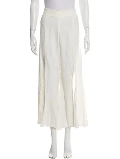 Pre-owned Alexis Wide Leg Pants In White