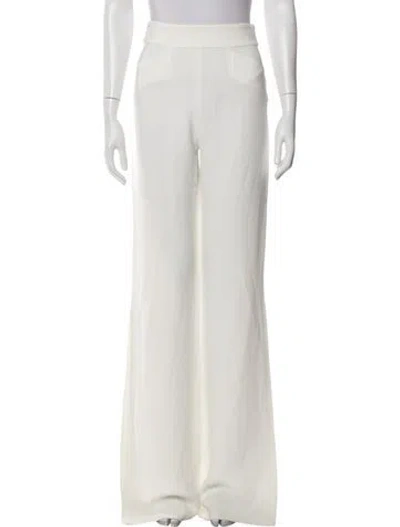Pre-owned Alexis Wide Leg Pants In White