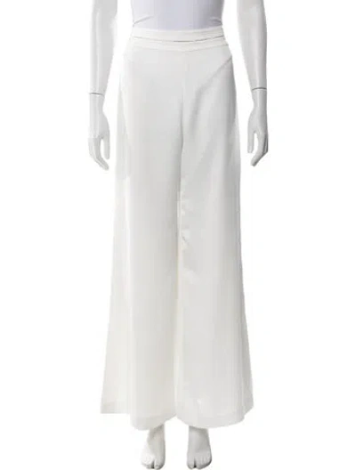 Pre-owned Alexis Wide Leg Pants In White