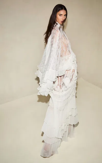 Alexis Wilder Lace Top In White