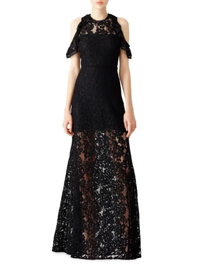 Alexis Women's Evie Lace Fit & Flare Gown In Black