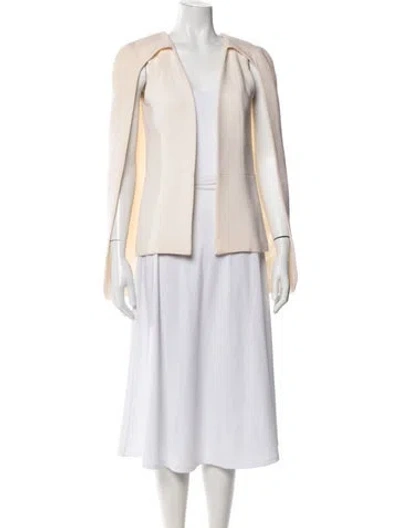 Pre-owned Alexis Wool Cape In Neutral