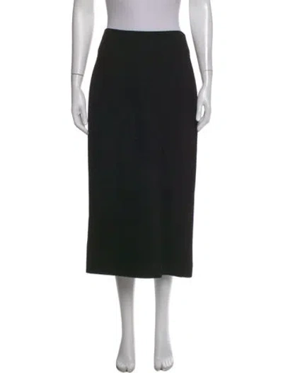Pre-owned Alexis Wool Midi Length Skirt In Black