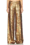 Alexis Zano Sequin Pants In Bronze In Bronze