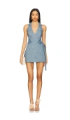 Alexis Zephyr Romper In Blue