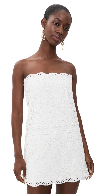 Alexis Zermatt Mini Dress White Crochet