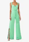 Alexis Zila Interlock Chain Jumpsuit In Green