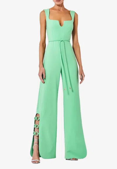 Alexis Zila Interlock Chain Jumpsuit In Xs
