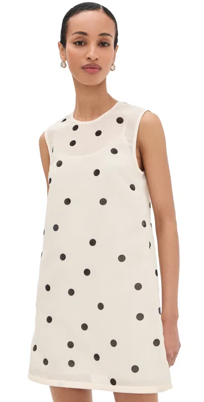 Alexis Zilez Dress Ivory/black In White