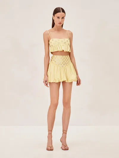 Alexis Zinn Skirt In Yellow