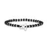 Aleyna Cebeci Jewelry Men's Black Lava Guardian Bracelet, Sterling Silver & Lava Stone