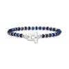 Aleyna Cebeci Jewelry Men's Blue Lapis Guardian Bracelet, Sterling Silver & Lapis Lazuli