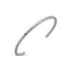 Aleyna Cebeci Jewelry Men's Straw Bracelet Sterling Silver Black Diamond
