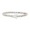 Aleyna Cebeci Jewelry Men's White Howlite Guardian Bracelet, Sterling Slver & Howlite