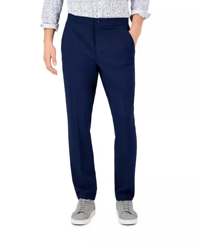 Alfani 100166123mn Suit Pants Men's Blue Modern Knit Regular-fit Pockets Mcww223